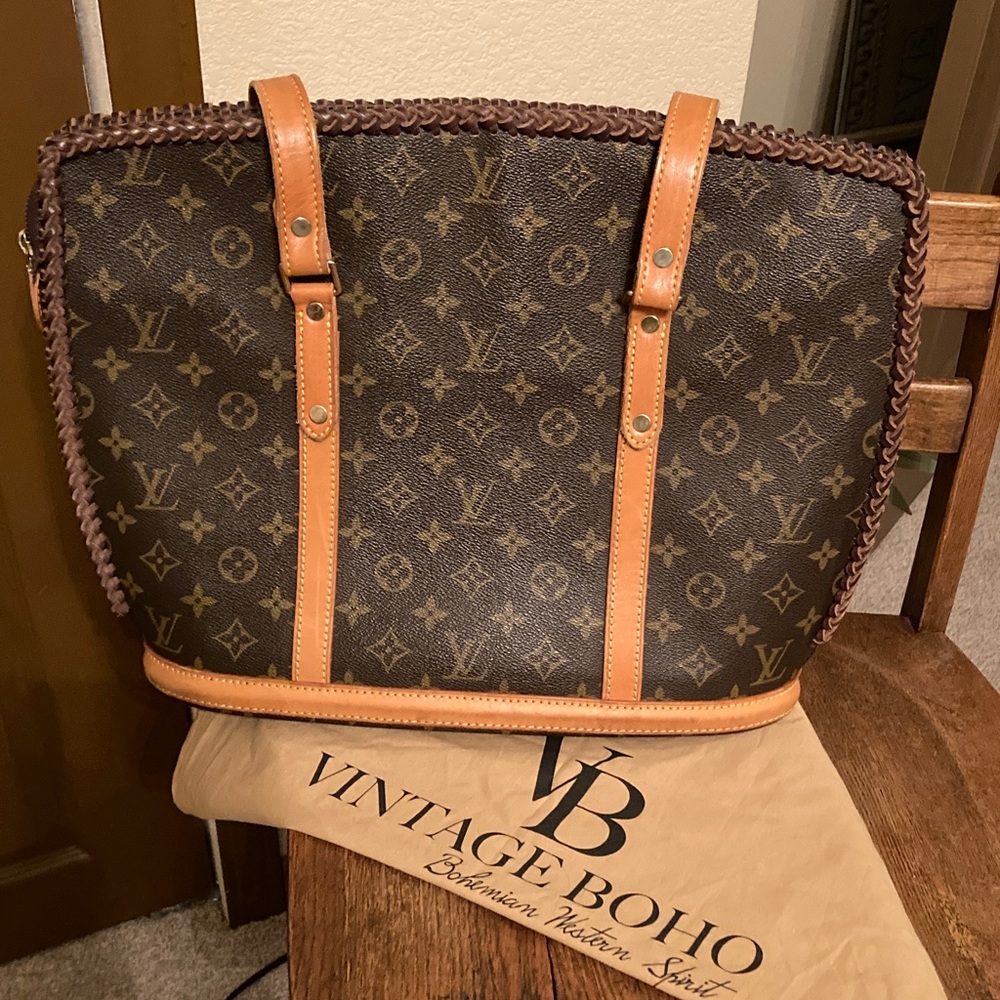 Vintage Boho Louis Vuitton Babylone Tote Bag w/Dust Bag EUC